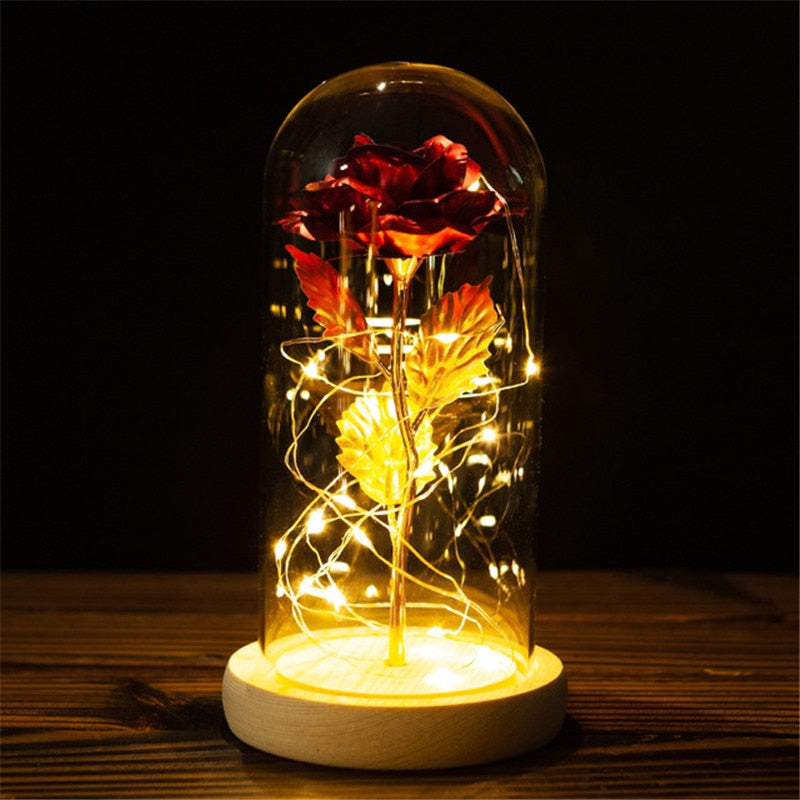LED Light Foil Flower Gift