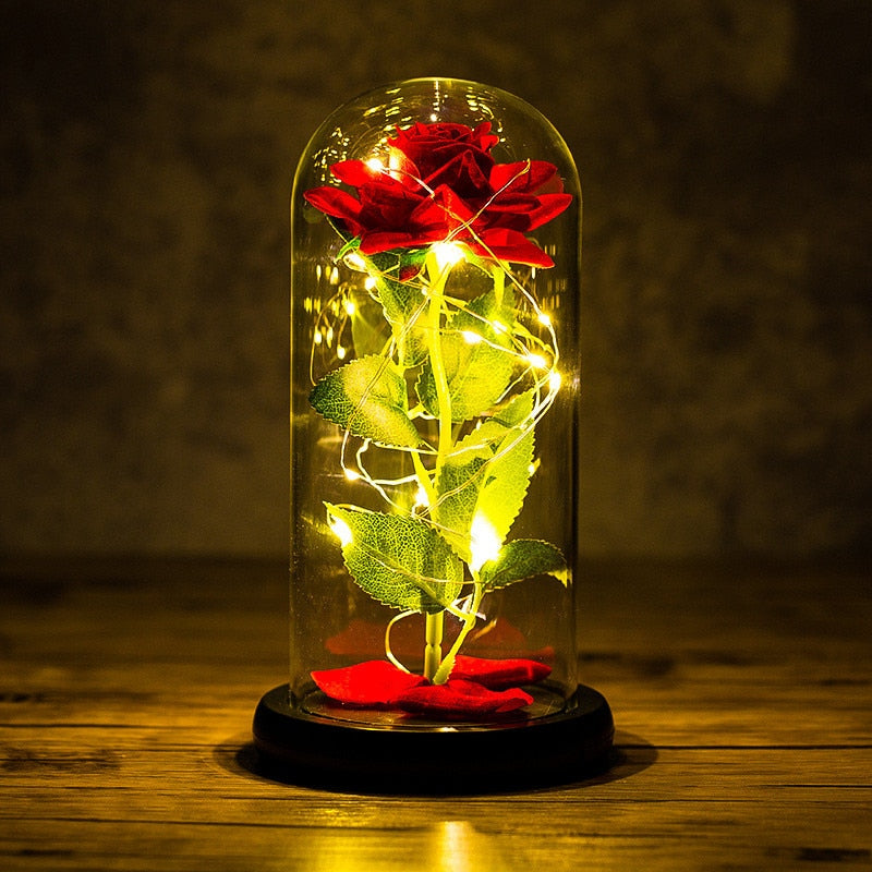 LED Light Foil Flower Gift