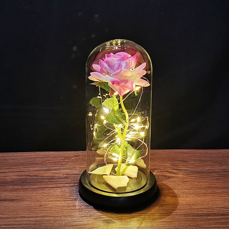 LED Light Foil Flower Gift