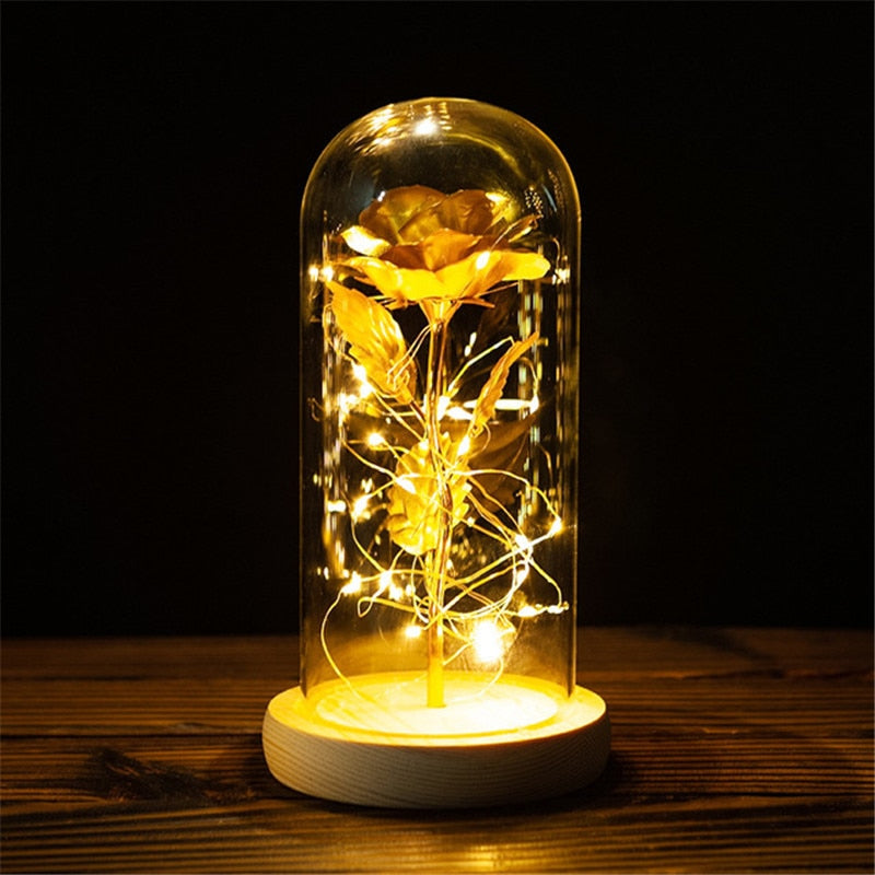 LED Light Foil Flower Gift
