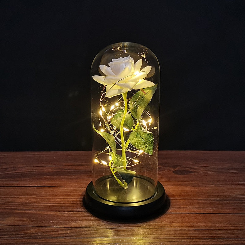 LED Light Foil Flower Gift