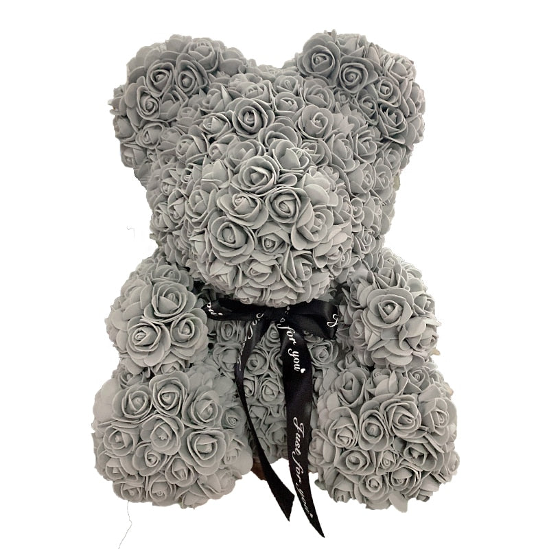 Teddy Bear Flower Rose For Women Valentine Gift