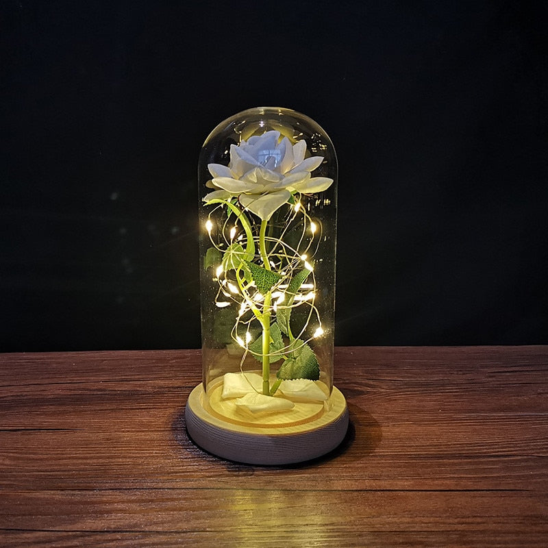 LED Light Foil Flower Gift