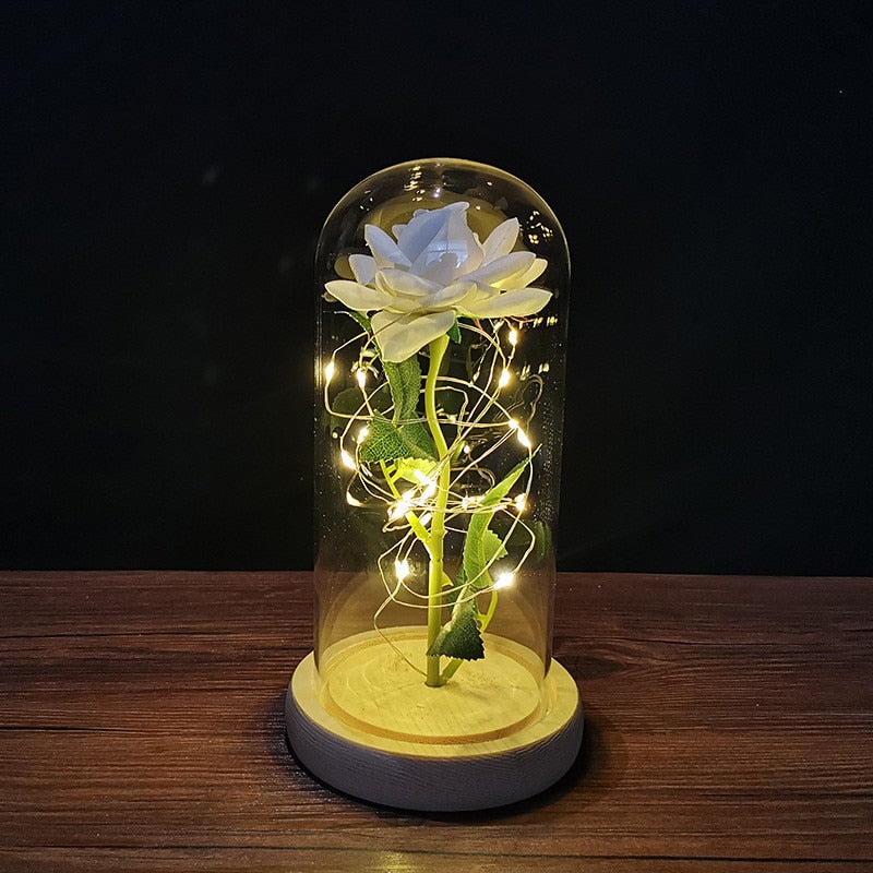 LED Light Foil Flower Gift