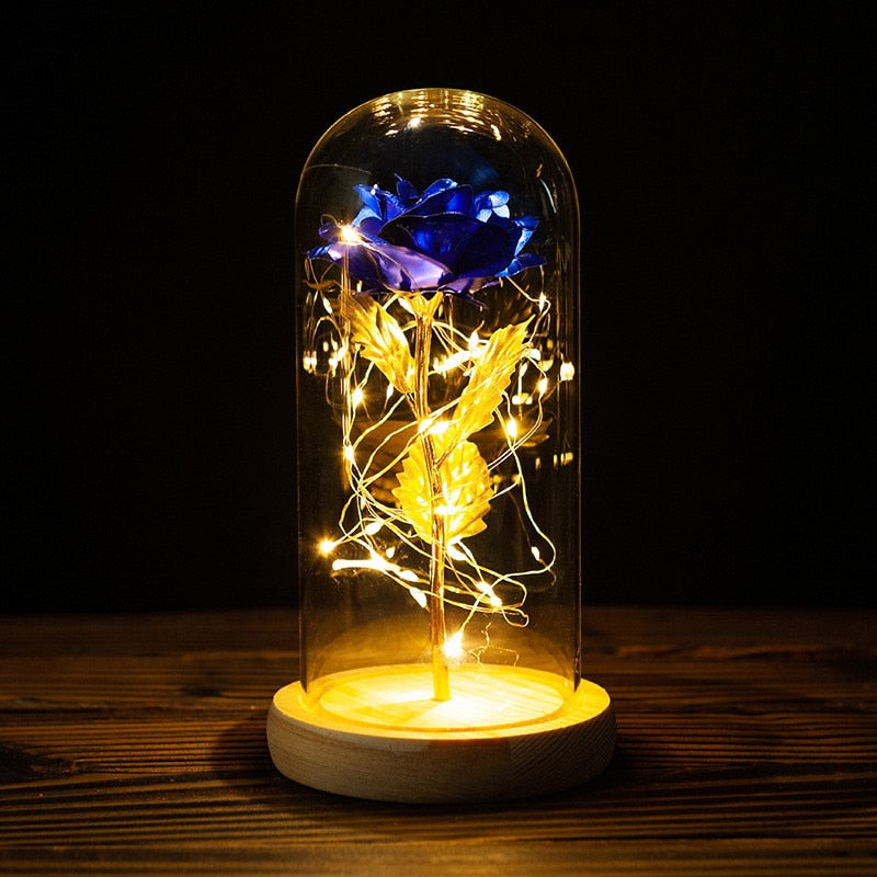 LED Light Foil Flower Gift