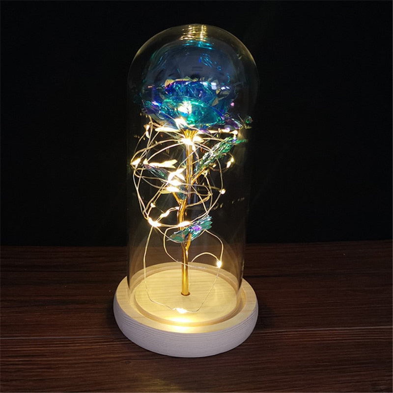 LED Light Foil Flower Gift