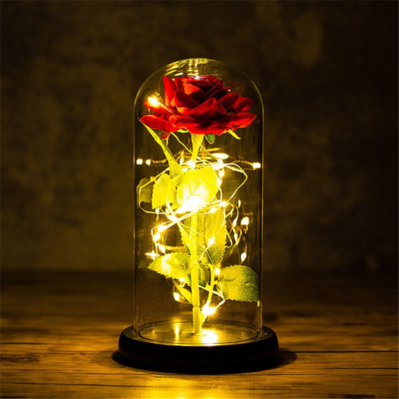 LED Light Foil Flower Gift