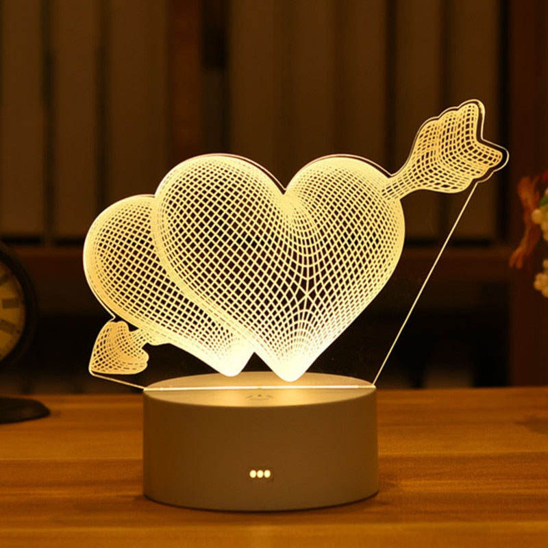 3D Acrylic USB LED Night Lamp