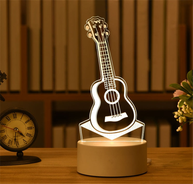 3D Acrylic USB LED Night Lamp