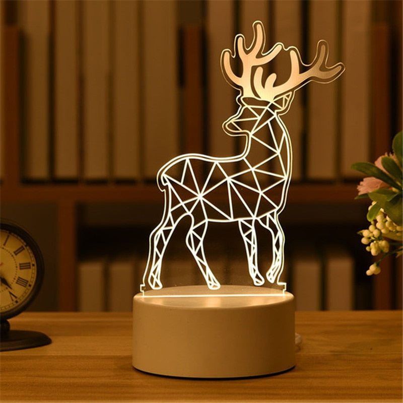 3D Acrylic USB LED Night Lamp