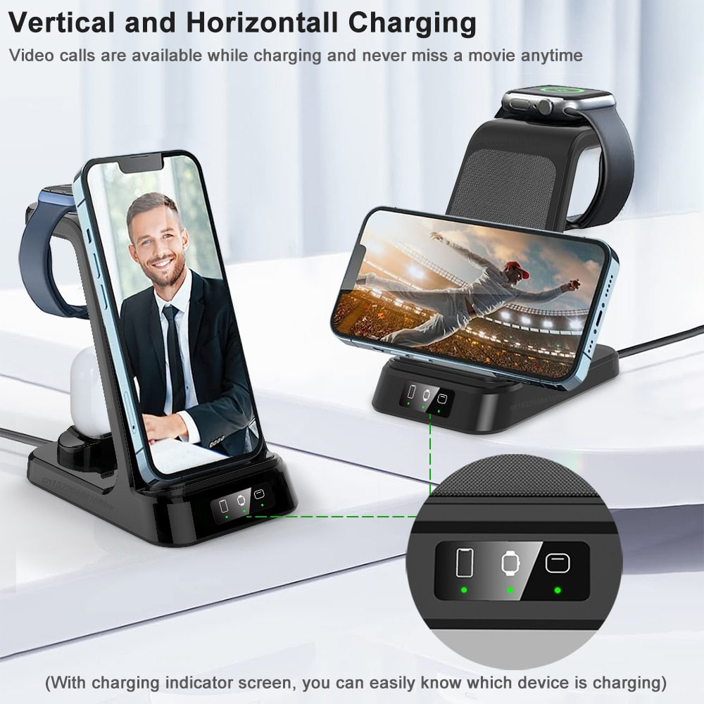 Wireless Charger 3 in 1 For iPhone