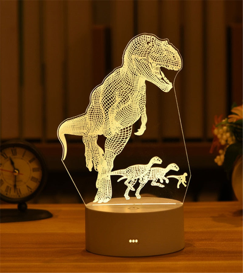 3D Acrylic USB LED Night Lamp