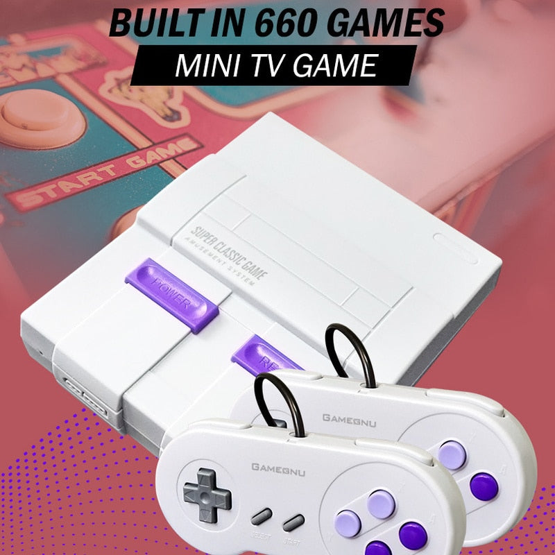Retro Classic 8Bit TV Video Game Console Mini Family Built-In 660 Games 2 Players Support Consolas De Videojuegos