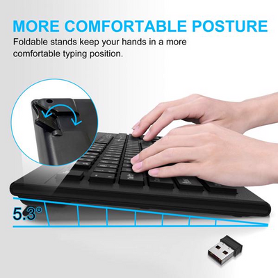 Adjustable Wireless Keyboard Wireless Mouse Computer Keyboard