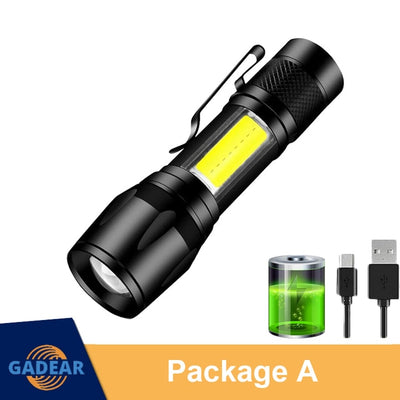 High Power Rechargeable LED Flashlight