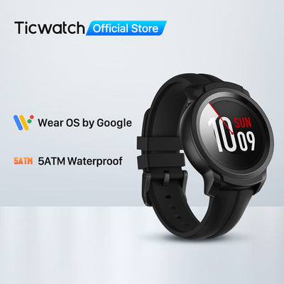 TicWatch E2 Wear OS by Google Smart Watch Built-in GPS  iOS & amp, Android 5ATM Waterproof Long Battery life for Men & Women