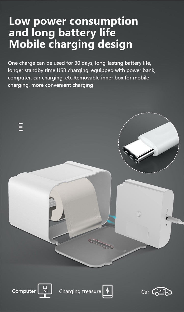Wall Mounted Smart Toilet Paper Holder