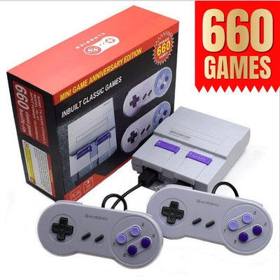 Retro Classic 8Bit TV Video Game Console Mini Family Built-In 660 Games 2 Players Support Consolas De Videojuegos