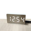 Green LED Mirror Table Clock