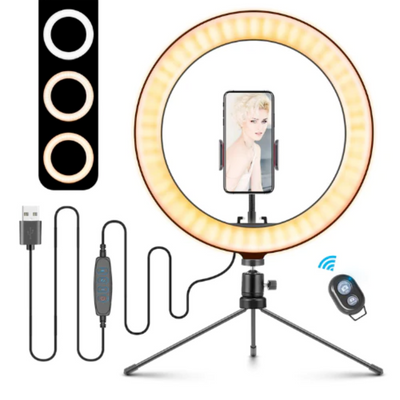 10" Table Top Selfie LED Phone Lamp